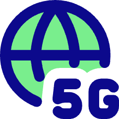 5g Network Globe Icon from Core Pop Set