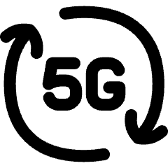 5g Refresh Signal Icon from Flex Line Set