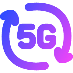 5g Refresh Signal Icon from Flex Gradient Set