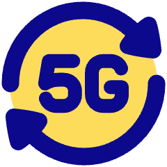 5g Refresh Signal Icon from Plump Pop Set