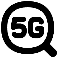 5g Search Icon from Flex Solid Set