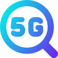 5g Search Icon from Core Gradient Set