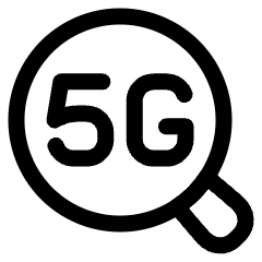 5g Search Icon from Plump Line Set