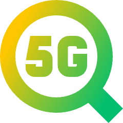5g Search Icon from Sharp Gradient Set