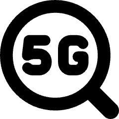 5g Search Icon from Core Solid Set