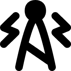 5g Signal Tower Icon from Flex Solid Set