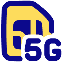 5g Sim Card Icon from Plump Pop Set