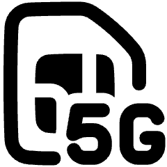 5g Sim Card Icon from Plump Remix Set