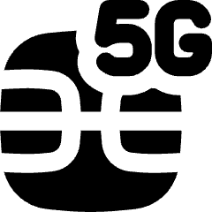 5g Sim Card Icon from Flex Solid Set