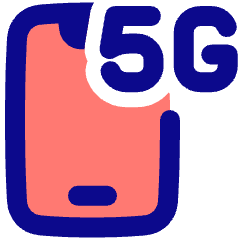 5g Smarthphone Icon from Plump Pop Set