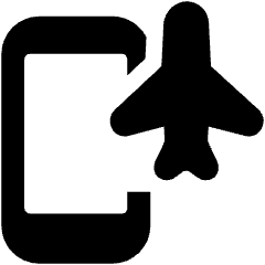 Airplane Mode Phone Icon from Ultimate Bold Set