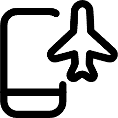 Airplane Mode Phone Icon from Ultimate Regular Set