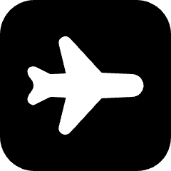 Airplane Mode Rectangle Icon from Ultimate Bold Set