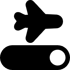 Airplane Mode Toggle Icon from Ultimate Bold Set