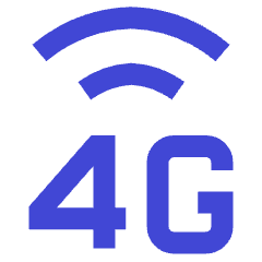 Cellular Network 4g Icon from Sharp Duo Set