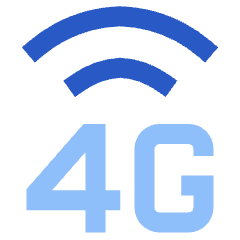 Cellular Network 4g Icon from Sharp Flat Set