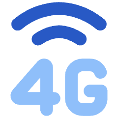 Cellular Network 4g Icon from Flex Flat Set