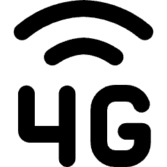 Cellular Network 4g Icon from Micro Line Set