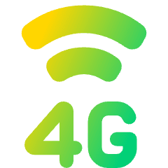 Cellular Network 4g Icon from Plump Gradient Set