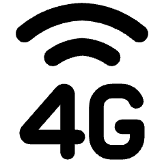 Cellular Network 4g Icon from Core Remix Set