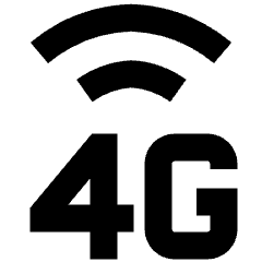 Cellular Network 4g Icon from Sharp Remix Set