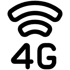 Cellular Network 4g Icon from Plump Line Set