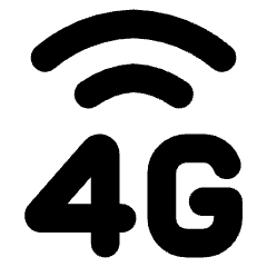 Cellular Network 4g Icon from Core Solid Set