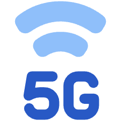 Cellular Network 5g Icon from Plump Flat Set