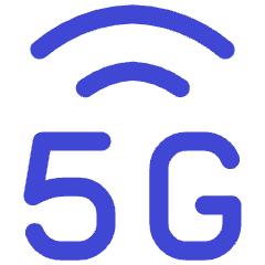 Cellular Network 5g Icon from Flex Duo Set
