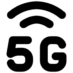Cellular Network 5g Icon from Flex Solid Set