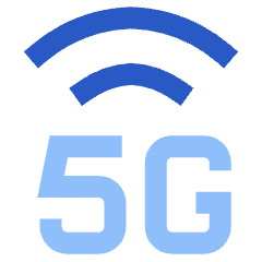 Cellular Network 5g Icon from Sharp Flat Set