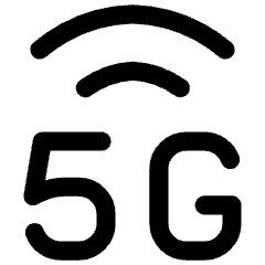 Cellular Network 5g Icon from Flex Line Set