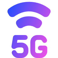 Cellular Network 5g Icon from Plump Gradient Set