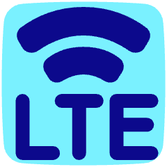 Cellular Network Lte Icon from Plump Pop Set