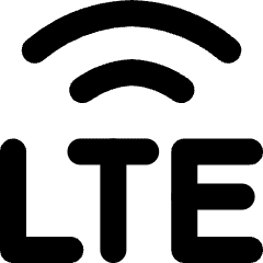 Cellular Network Lte Icon from Micro Line Set