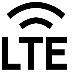 Cellular Network Lte Icon from Sharp Solid Set