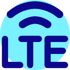 Cellular Network Lte Icon from Core Pop Set