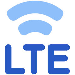 Cellular Network Lte Icon from Plump Flat Set
