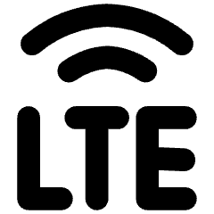 Cellular Network Lte Icon from Flex Solid Set