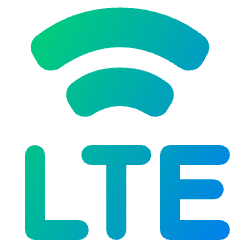 Cellular Network Lte Icon from Plump Gradient Set