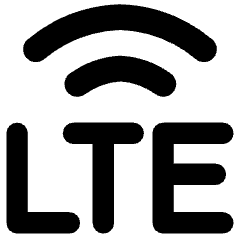 Cellular Network Lte Icon from Core Remix Set