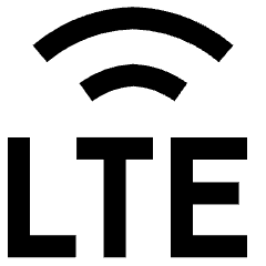 Cellular Network Lte Icon from Sharp Line Set