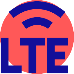 Cellular Network Lte Icon from Sharp Pop Set