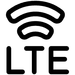 Cellular Network Lte Icon from Plump Line Set