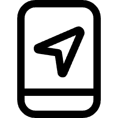 Gps Location Phone Icon from Ultimate Regular Set