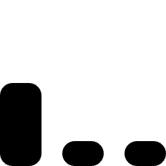 Phone Signal Low Icon from Micro Solid Set