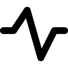 Signal Graph Icon from Micro Line Set