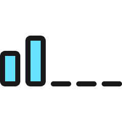 Signal Low Icon from Ultimate Colors Set