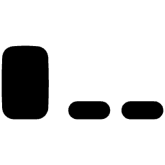 Signal Low Icon from Flex Solid Set