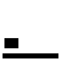 Signal Low Icon from Sharp Solid Set